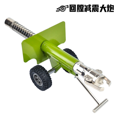 金屬擺件迴膛減震大砲合金帶輪大砲模型裝飾男孩玩具珍藏過年禮物
