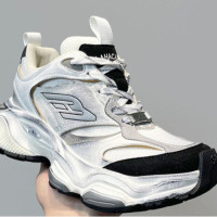 新款劉昊然同款走秀厚底增高網狀寬版情侶鞋休閒百搭時尚老爹鞋潮