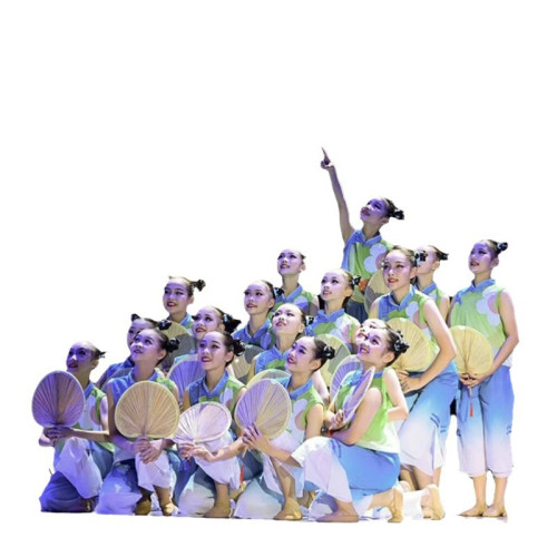 兒童六一演出服裝小蘭花獎童年的夏夜少兒舞蹈服舞台表演服古典舞