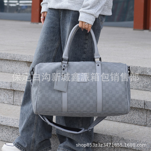 潮範 棋盤格大容量戶外運動旅行包 風潮旅行 後背包 貨號 6003