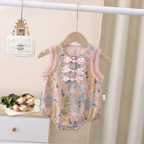 新起點服飾嬰兒衣服夏裝連體衣女寶寶風漢服爬爬服夏季包屁衣 新起點服飾嬰兒衣服夏裝連體衣女寶寶風漢服爬爬服夏季包屁衣