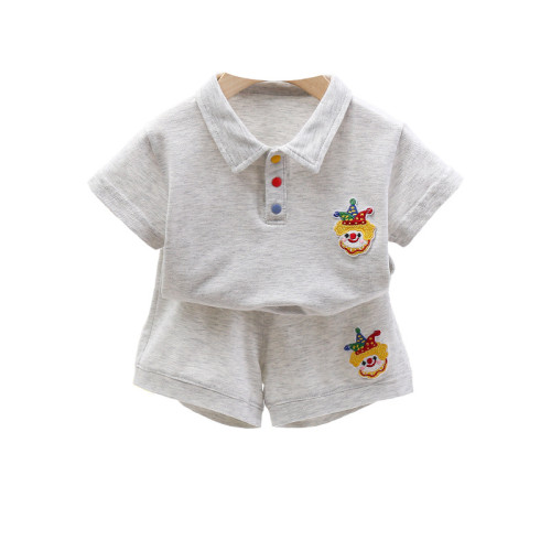 嬰兒衣服夏季薄款男女寶寶套裝嬰幼兒可愛分體新款夏裝一嵗兩件套