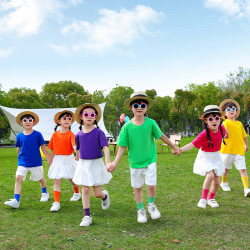 六一兒童演出服多巴胺表演服幼兒園畢業照班服小學生運動會啦啦隊