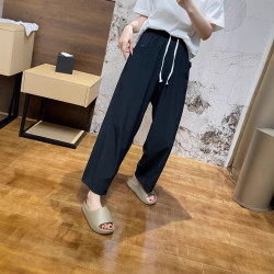 洞洞布直筒褲 25夏季素家新品休閒寬松乾爽口袋洞洞布直筒褲女