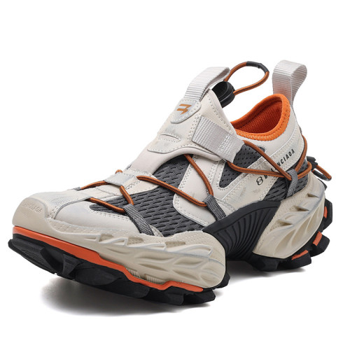 春季新品十五代18XL情侶款登山鞋2025走秀輕便做舊厚底增高老爹鞋