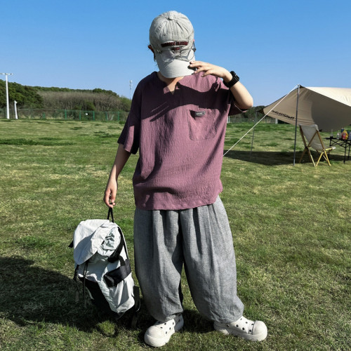 男童夏季套裝2025新款兒童夏裝休閒短袖薄款大童長褲帥氣炸街潮款