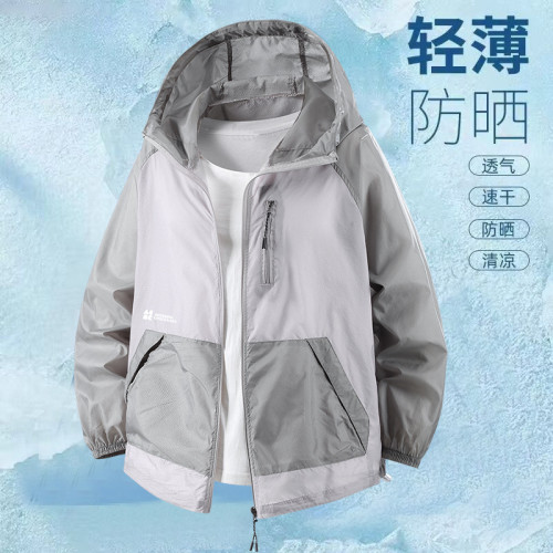 夏季新款休閒男女戶外寬松皮膚衣防曬大碼工裝超薄外套潮流300斤