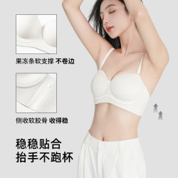 PINK AMY【圓圓胸】內衣女小胸聚攏性感無痕小胸顯大塑形文胸胸罩