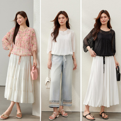【時髦洋氣度假風溫柔百搭襯衫】纖莉秀大碼女裝胖mm2025夏裝新款