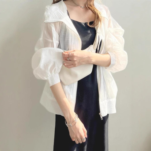 日系2025新款時尚輕薄連帽防曬衣服女夏季防紫外線遮陽防曬衫