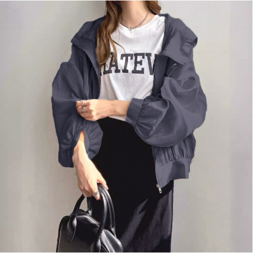 日系2025新款時尚輕薄連帽防曬衣服女夏季防紫外線遮陽防曬衫