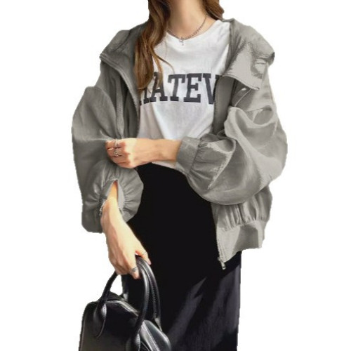 日系2025新款時尚輕薄連帽防曬衣服女夏季防紫外線遮陽防曬衫
