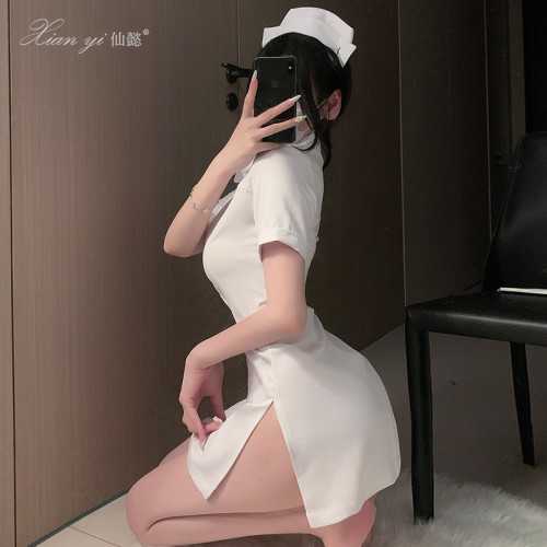 仙懿萬聖節服飾白衣天使護士cosplay性感舞台表演服大碼演出服672