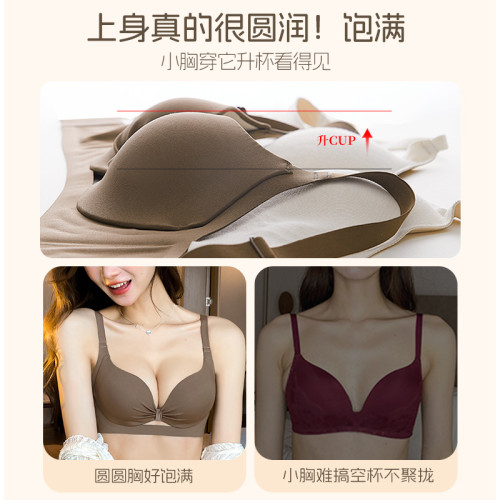 品牌內衣女士聚攏小胸顯大2025新款夏薄款收副乳性感文胸罩多情貓