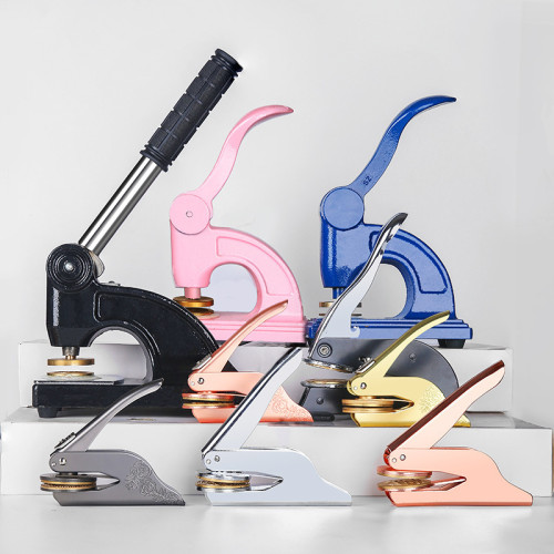 來圖 手鉗鋼印 廣告壓紋不鏽鋼刻字印章 桌上型鋼印 