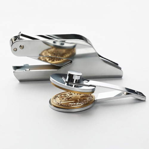 來圖 手鉗鋼印 廣告壓紋不鏽鋼刻字印章 桌上型鋼印 