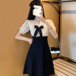 夏季連衣裙2025年新款寬松顯瘦氣質名媛高級感高級精緻裙子女裝