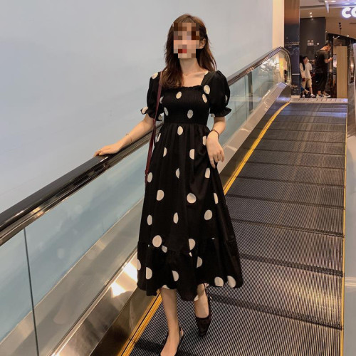 大碼女裝夏裝胖妹妹遮肚顯瘦仙女裙適合腰粗微胖女生的減齡連衣裙
