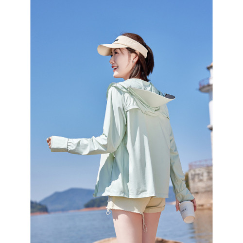 防曬衣女防紫外線夏季薄款透氣冰絲防曬服短款防曬服外套2025新款