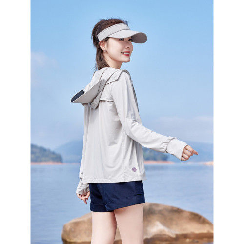 防曬衣女防紫外線夏季薄款透氣冰絲防曬服短款防曬服外套2025新款