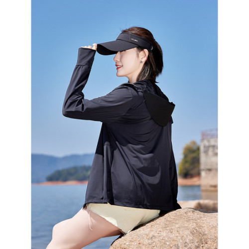 防曬衣女防紫外線夏季薄款透氣冰絲防曬服短款防曬服外套2025新款