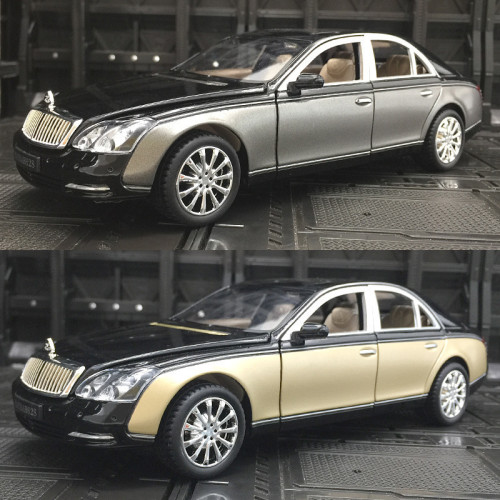 邁巴赫S62商務車兒童帶聲光迴力模型擺件