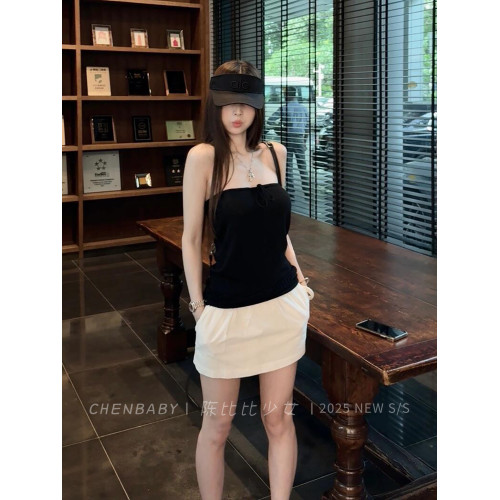 純欲亞麻高腰半身短裙女夏輕薄防走光小衆氣質顯腿長休閒通勤百搭