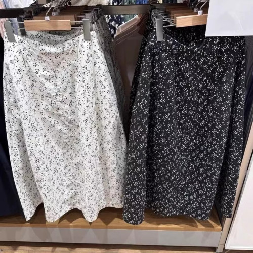 【店】女裝棉混紡繭形長裙/半身裙長裙裙子25春夏新款474956