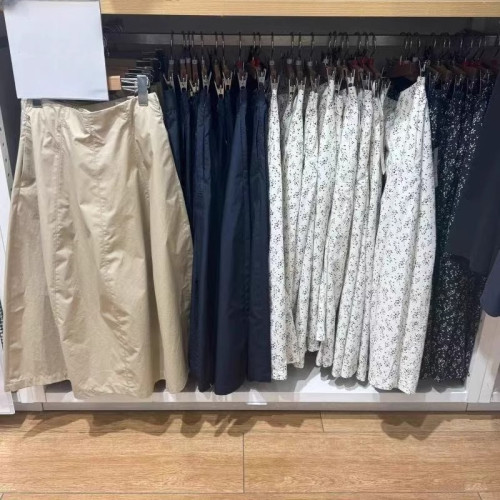 【店】女裝棉混紡繭形長裙/半身裙長裙裙子25春夏新款474956