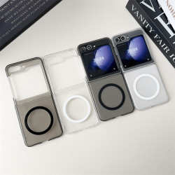 透明超薄膚感適用三星zflip6/4/3手機殼zfold6/5保護套磁吸摺疊螢幕