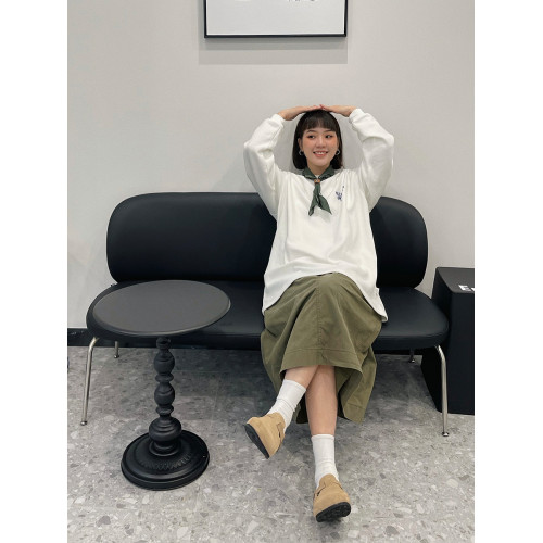 VMCL 日系復古戶外通勤工裝半身裙女純色高腰a字顯瘦vermicelli