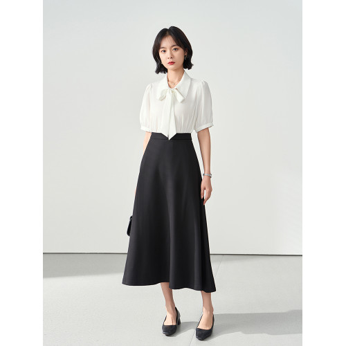 伯德小姐黑色面試半身裙女夏季小個子西裝襯衫繖裙職業半裙套裝 伯德小姐黑色面試半身裙女夏季小個子西裝襯衫繖裙職業半裙套裝