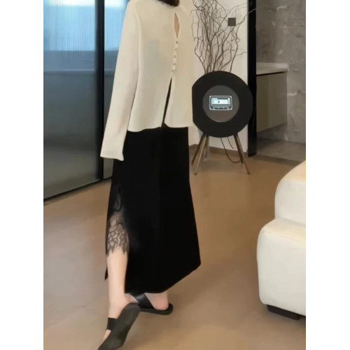 胖mm夏季薄款寬松半身裙女大碼高腰垂感顯瘦中長款側開叉A字裙子