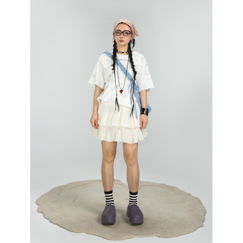 嬉遊記原創 2025新款減齡顯瘦學院風花苞裙女甜酷辣妹a字蓬蓬短裙