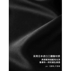 黑色三醋酸半身裙女短中長裙子緞面魚尾高級大碼a字高級感小個子