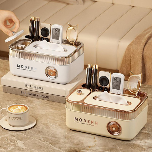 紙巾盒家用客廳高檔輕奢桌面床頭遙控器多功能茶幾擺件收納抽紙盒 紙巾盒家用客廳高檔輕奢桌面床頭遙控器多功能茶幾擺件收納抽紙盒