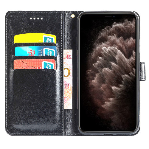 適用蘋果16/15瘋馬紋繙蓋手機殼磁吸iPhone13支架12卡包式保護套
