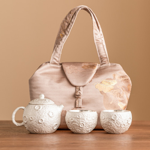 星球999鎏銀旅行茶具可攜式戶外車用一壺兩杯茶壺茶杯小套裝 星球999鎏銀旅行茶具可攜式戶外車用一壺兩杯茶壺茶杯小套裝