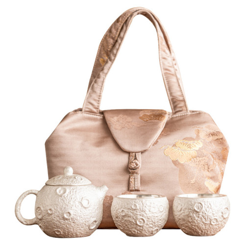 星球999鎏銀旅行茶具可攜式戶外車用一壺兩杯茶壺茶杯小套裝 星球999鎏銀旅行茶具可攜式戶外車用一壺兩杯茶壺茶杯小套裝