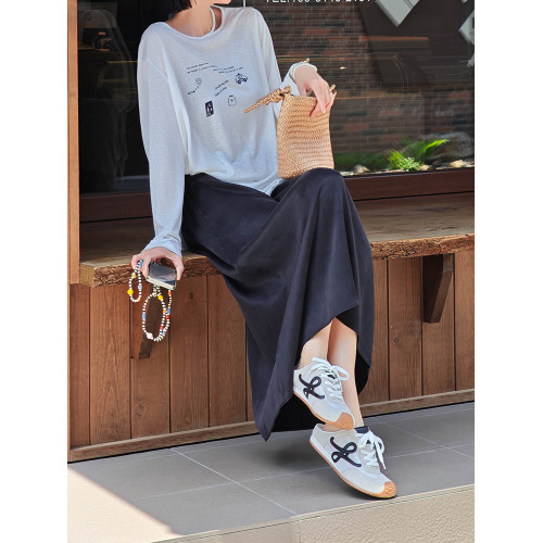 輕城蘇小糖|霧面裙 垂感天絲半身裙女夏高腰顯瘦百搭中長款直筒裙