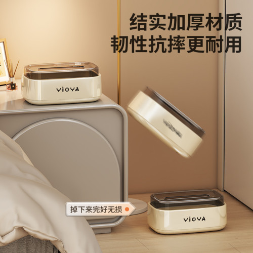 桌面紙巾盒輕奢風可伸縮客廳家用紙巾收納盒家居創意可拆卸紙巾盒