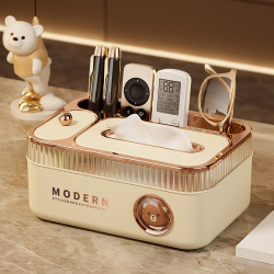 紙巾盒家用客廳高檔輕奢桌面床頭遙控器多功能茶幾擺件收納抽紙盒