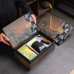 粗陶馬克杯辦公杯茶水分離泡茶杯筆電U盤書簽禮盒裝伴手禮商務