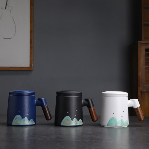 粗陶馬克杯辦公杯茶水分離泡茶杯筆電U盤書簽禮盒裝伴手禮商務 粗陶馬克杯辦公杯茶水分離泡茶杯筆電U盤書簽禮盒裝伴手禮商務