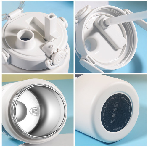 雙飲保溫杯大容量水壺女學生高顔值316不鏽鋼水杯男可攜式吸管杯子 雙飲保溫杯大容量水壺女學生高顔值316不鏽鋼水杯男可攜式吸管杯子