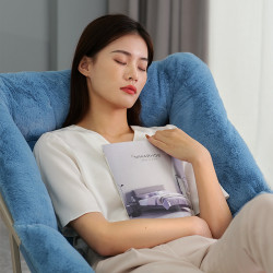 聖雪懶人沙發學生宿舍椅陽台月亮椅懶人辦公椅棉墊北歐折曡椅靠背