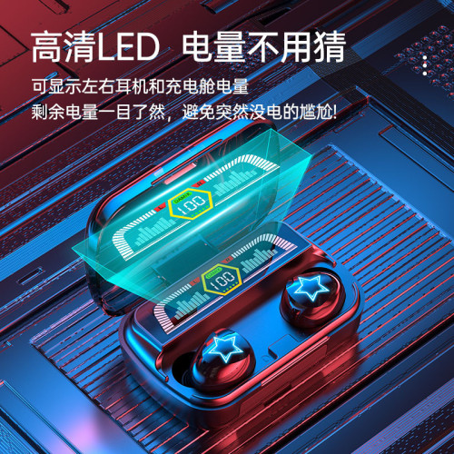 爆款新款AS-07藍牙耳機TWS降噪防水運動V5.3觸控耳機