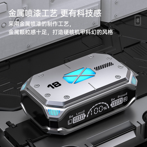 新款 M41藍牙耳機觸控數顯無線入耳運動金屬質感耳機