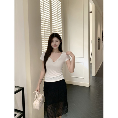 斜裁格紋半身裙顯瘦設計高級感小衆款25夏季韓chic