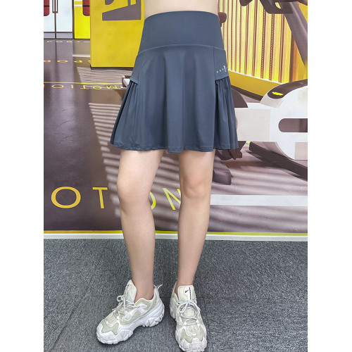 運動短裙褲女速乾防走光大碼夏季胖mm寬松冰絲薄款跑步健身網球裙